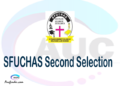 Find SFUCHAS second selection - SFUCHAS second round selected applicants - SFUCHAS second round selection, SFUCHAS selected applicants second round, SFUCHAS second round selected students