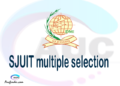 SJUIT Multiple selection, SJUIT multiple selected applicants, multiple selection SJUIT, SJUIT multiple Admission, SJUIT Applicants with multiple selection