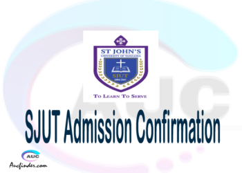 SJUT confirmation code, how to confirm SJUT admission, SJUT confirm admission, SJUT verification code, SJUT TCU confirmation code - confirm your admission at the St. John’s University of Tanzania SJUT