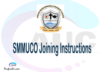 SMMUCO joining instructions pdf SMMUCO joining instructions pdf SMMUCO joining instruction Joining Instruction SMMUCO Stefano Moshi Memorial University College joining instructions