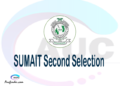 Find SUMAIT second selection - SUMAIT second round selected applicants - SUMAIT second round selection, SUMAIT selected applicants second round, SUMAIT second round selected students