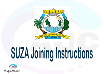SUZA joining instructions pdf SUZA joining instructions pdf SUZA joining instruction Joining Instruction SUZA State University of Zanzibar joining instructions