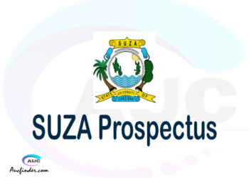SUZA prospectus 2021/2022 SUZA prospectus 2021 pdf SUZA prospectus postgraduate SUZA undergraduate prospectus 2021/2022