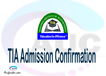 TIA confirmation code, how to confirm TIA admission, TIA confirm admission, TIA verification code, TIA TCU confirmation code - confirm your admission at the Tanzania Institute of Accountancy TIA