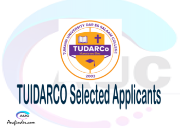 TUDARCO selected applicants 2021/22 pdf, Majina ya waliochaguliwa Tumaini University Makumira Dar es Salaam College, Tumaini University Makumira Dar es Salaam College selected applicants, Tumaini University Makumira Dar es Salaam College TUDARCO Selected candidates 2021, Tumaini University Makumira Dar es Salaam College TUDARCO Selected students