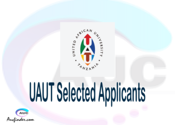 UAUT selected applicants 2021/22 pdf, Majina ya waliochaguliwa United African University of Tanzania, United African University of Tanzania selected applicants, United African University of Tanzania UAUT Selected candidates 2021, United African University of Tanzania UAUT Selected students
