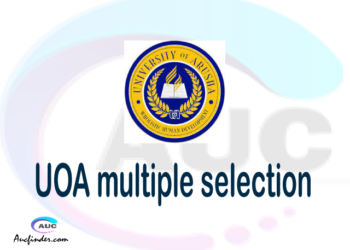 UOA Multiple selection, UOA multiple selected applicants, multiple selection UOA, UOA multiple Admission, UOA Applicants with multiple selection