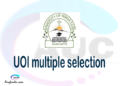 UOI Multiple selection, UOI multiple selected applicants, multiple selection UOI, UOI multiple Admission, UOI Applicants with multiple selection