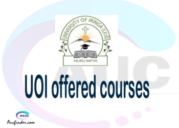 University of Iringa UOI courses offered 2023