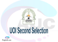 Find UOI second selection - UOI second round selected applicants - UOI second round selection, UOI selected applicants second round, UOI second round selected students