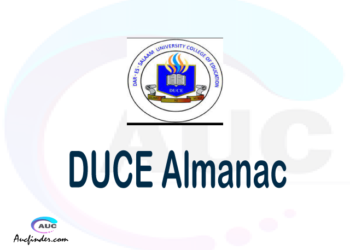DUCE almanac Dar es Salaam University College of Education almanac Dar es Salaam University College of Education (DUCE) almanac Dar es Salaam University College of Education DUCE almanac Download Dar es Salaam University College of Education almanac
