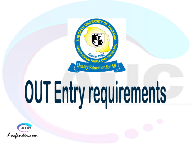 Open University of Tanzania OUT Entry requirements | sifa za kujiunga ...