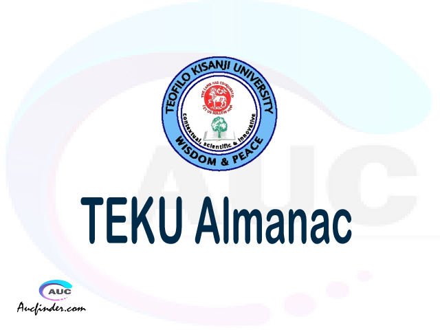 TEKU almanac Teofilo Kisanji University almanac Teofilo Kisanji University (TEKU) almanac Teofilo Kisanji University TEKU almanac Download Teofilo Kisanji University almanac