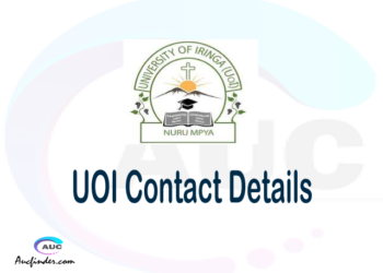 UOI Contact Address UOI phone number UOI address University of Iringa contact address University of Iringa contact