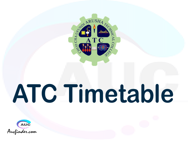 ATC timetable, ATC timetable second semester, SMS ATC timetable semester 2, Second Semester time table, second semester time table,