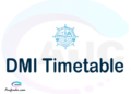 DMI timetable, DMI timetable second semester, OSIM DMI timetable semester 2, Second Semester time table, second semester time table,