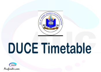 DUCE timetable, DUCE timetable second semester, ARIS DUCE timetable semester 2, Second Semester time table, second semester time table,