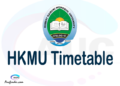 HKMU timetable, HKMU timetable second semester, OSIM HKMU timetable semester 2, Second Semester time table, second semester time table,