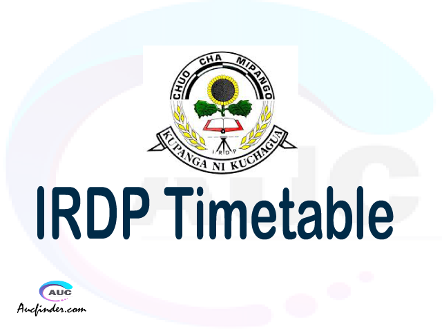 IRDP timetable, IRDP timetable second semester, SRS IRDP timetable semester 2, Second Semester time table, second semester time table,