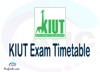 KIUT Examination Time Table-, KIUT UE timetable, UE timetable KIUT, KIUT supplementary timetable, KIUT UE timetable second semester, KIUT supplementary timetable