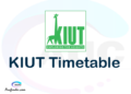 KIUT timetable, KIUT timetable second semester, OSIM KIUT timetable semester 2, Second Semester time table, second semester time table,