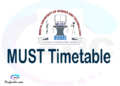 MUST timetable, MUST timetable second semester, SIMS MUST timetable semester 2, Second Semester time table, second semester time table,
