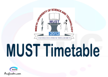 MUST timetable, MUST timetable second semester, SIMS MUST timetable semester 2, Second Semester time table, second semester time table,