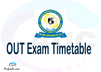 OUT Examination Time Table-, OUT UE timetable, UE timetable OUT, OUT supplementary timetable, OUT UE timetable second semester, OUT supplementary timetable