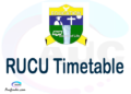 RUCU timetable, RUCU timetable second semester, SIMS RUCU timetable semester 2, Second Semester time table, second semester time table,