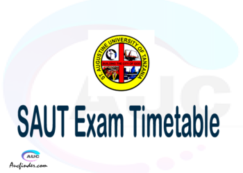 SAUT Examination Time Table-, SAUT UE timetable, UE timetable SAUT, SAUT supplementary timetable, SAUT UE timetable second semester, SAUT supplementary timetable