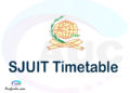 SJUIT timetable, SJUIT timetable second semester, VCAMPUS SJUIT timetable semester 2, Second Semester time table, second semester time table,