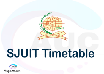 SJUIT timetable, SJUIT timetable second semester, VCAMPUS SJUIT timetable semester 2, Second Semester time table, second semester time table,