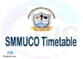 SMMUCO timetable, SMMUCO timetable second semester, SARIS SMMUCO timetable semester 2, Second Semester time table, second semester time table,