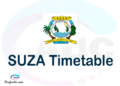SUZA timetable, SUZA timetable second semester, OSIM SUZA timetable semester 2, Second Semester time table, second semester time table,