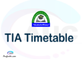 TIA timetable, TIA timetable second semester, SIMS TIA timetable semester 2, Second Semester time table, second semester time table,