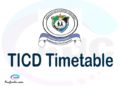 TICD timetable, TICD timetable second semester, SIMS TICD timetable semester 2, Second Semester time table, second semester time table,