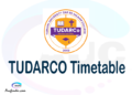 TUDARCO timetable, TUDARCO timetable second semester, OSIM TUDARCO timetable semester 2, Second Semester time table, second semester time table,