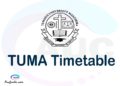 Tumaini University Makumira TUMA Semester Time Table 2022/2023