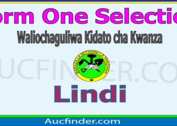 Form One Selection 2026 in Lindi Region – Waliochaguliwa Kidato cha Kwanza Lindi
