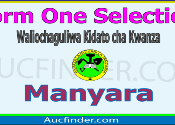 Form One Selection 2026 in Manyara – Majina ya Waliochaguliwa Kidato cha Kwanza Manyara
