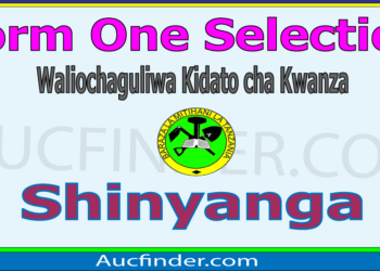 Form One Selection 2026 in Shinyanga Region – Majina ya Waliochaguliwa Kidato cha Kwanza Mkoa wa Shinyanga