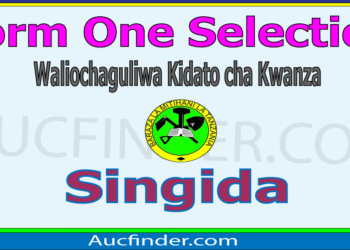 Form One Selection 2026 in Singida Region  – Majina ya Waliochaguliwa Kidato cha Kwanza Mkoa wa Singida