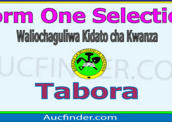 Form One Selection 2026 in Tabora Region  – Majina ya Waliochaguliwa Kidato cha Kwanza Mkoa wa Tabora