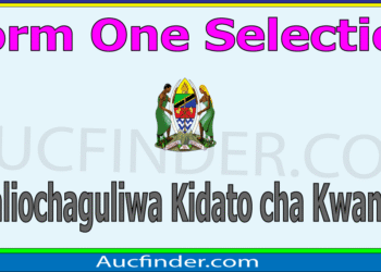 Form One Selection 2026 - Waliochaguliwa Kidato cha Kwanza