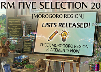 Form Five Selection 2026 Morogoro Region: Full List, Top Schools & Reporting Guide