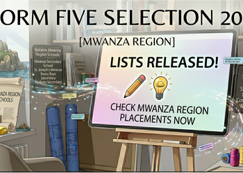 Form Five Selection 2026 Mwanza Region