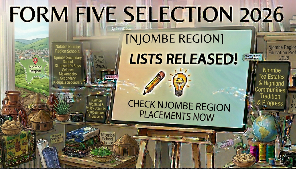 Form Five Selection 2026 Njombe Region: Full List, Top Schools ...