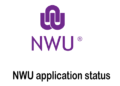 How to Check the NWU Application Status