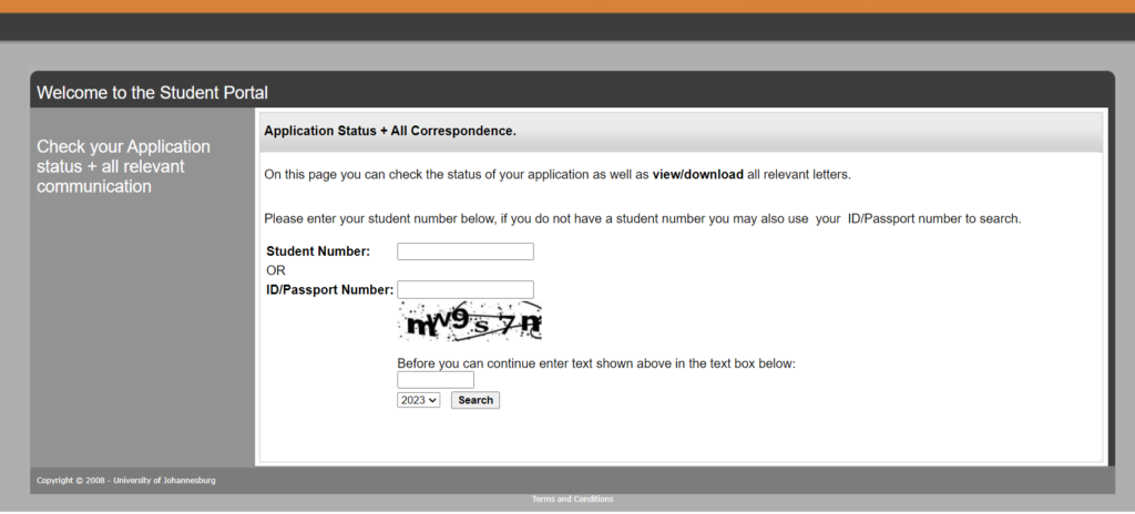 How to Check the UJ Application Status