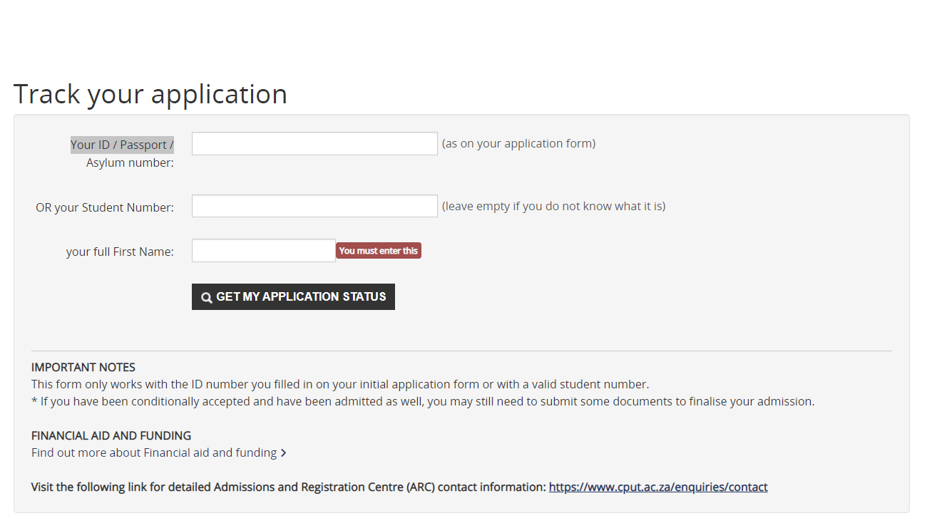 CPUT Status Check 2022 How To Check The CPUT Application Status   Cput Status Check Online 